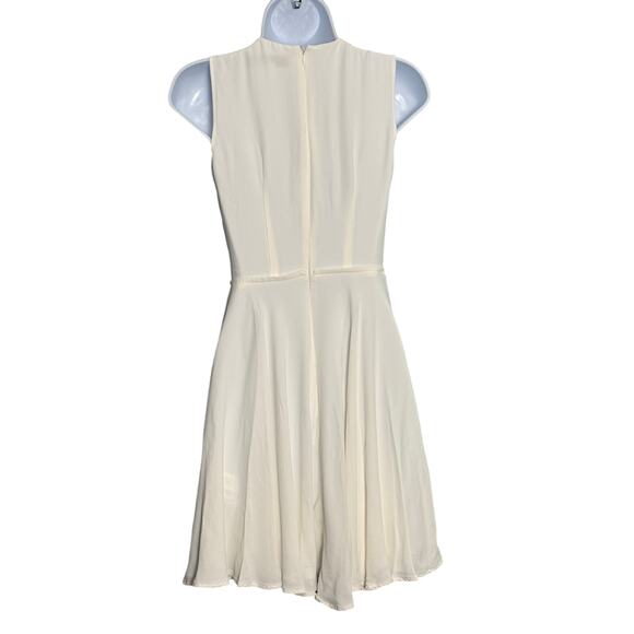 French Connection Classic White Sleeveless Fit
& Flare Dress Size 0 - Picture 6 of 8